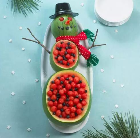 Snowman Watermelon